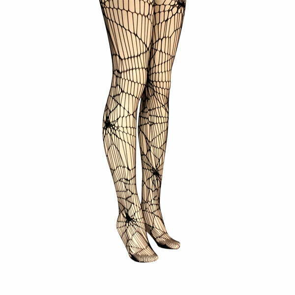 Black Spider Web Fishnet Tights Pantyhose Stocking – Main-Null